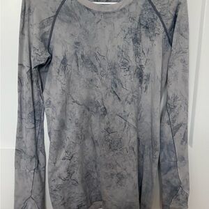 lululemon athletica Marble Gray Long Sleeve Top